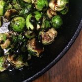 Roasted Brussels Sprouts with Rosemary Balsamic Glaze