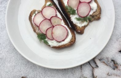 Tzatziki & Radish Toast